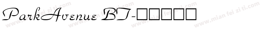 ParkAvenue BT字体转换